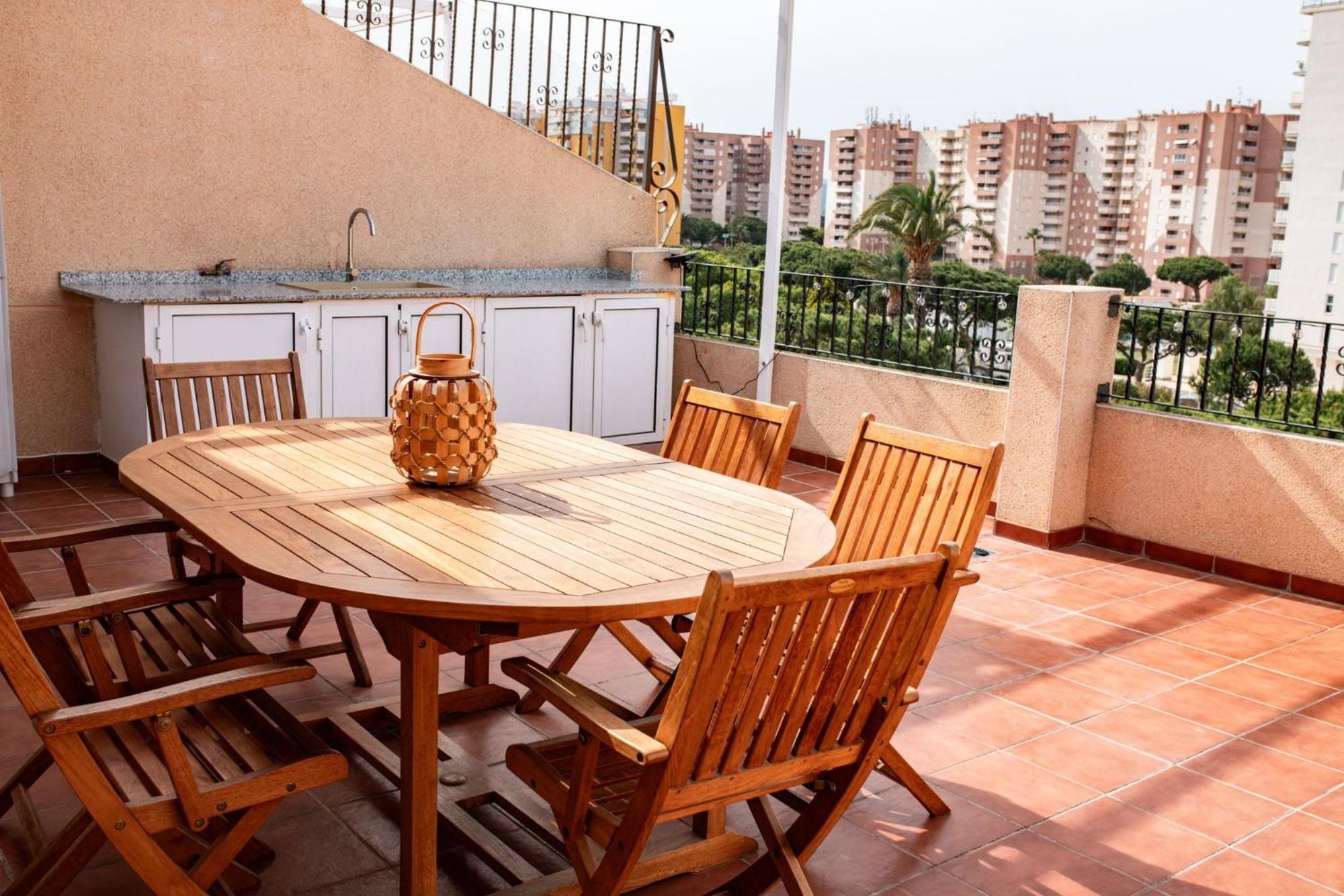Perla De Mar - Atico Con Amplia Terraza 40M2, Piscina Y Parking En Playa Canet Canet d'En Berenguer Dış mekan fotoğraf